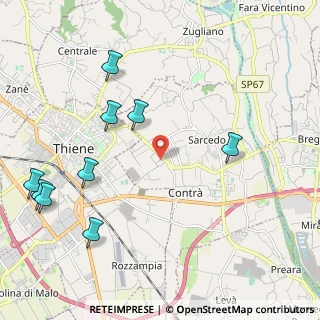 Mappa Via del Lavoro, 36030 Sarcedo VI, Italia (2.95545)