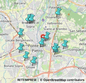 Mappa Via Bartolomeo Dalmasone, 24036 Ponte San Pietro BG, Italia (1.81615)