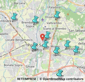 Mappa Via Bartolomeo Dalmasone, 24036 Ponte San Pietro BG, Italia (2.3575)