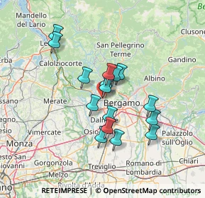 Mappa Via Bartolomeo Dalmasone, 24036 Ponte San Pietro BG, Italia (10.96563)