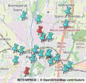 Mappa Via Bartolomeo Dalmasone, 24036 Ponte San Pietro BG, Italia (1.0795)