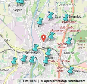 Mappa Via Bartolomeo Dalmasone, 24036 Ponte San Pietro BG, Italia (1.25133)