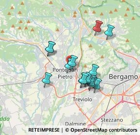 Mappa Via Bartolomeo Dalmasone, 24036 Ponte San Pietro BG, Italia (2.91214)