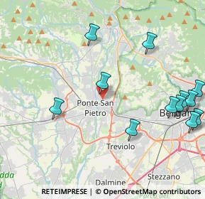 Mappa Via Bartolomeo Dalmasone, 24036 Ponte San Pietro BG, Italia (5.08583)