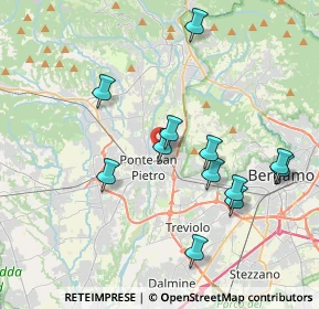 Mappa Via Bartolomeo Dalmasone, 24036 Ponte San Pietro BG, Italia (3.7425)