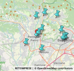 Mappa Via Bartolomeo Dalmasone, 24036 Ponte San Pietro BG, Italia (3.75462)
