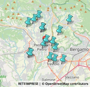 Mappa Via Bartolomeo Dalmasone, 24036 Ponte San Pietro BG, Italia (2.97813)