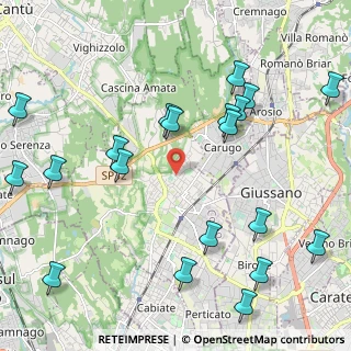 Mappa Via Giuseppe di Vittorio, 22066 Mariano Comense CO, Italia (2.616)