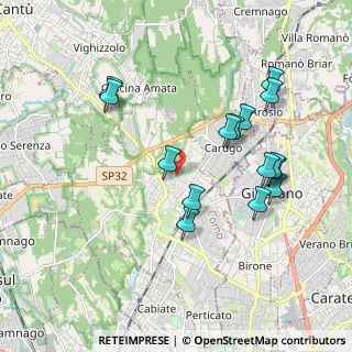 Mappa Via Giuseppe di Vittorio, 22066 Mariano Comense CO, Italia (1.918)