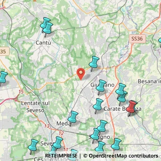 Mappa Via Giuseppe di Vittorio, 22066 Mariano Comense CO, Italia (6.5575)