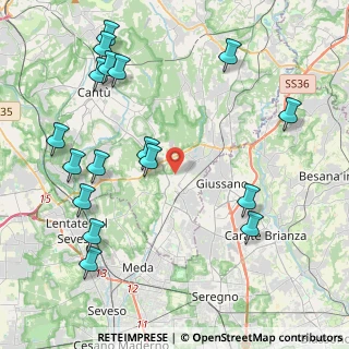 Mappa Via Giuseppe di Vittorio, 22066 Mariano Comense CO, Italia (5.04765)