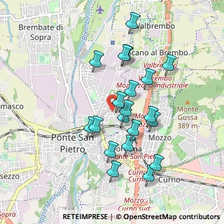 Mappa Via Pascoletto, 24030 Mozzo BG, Italia (0.847)