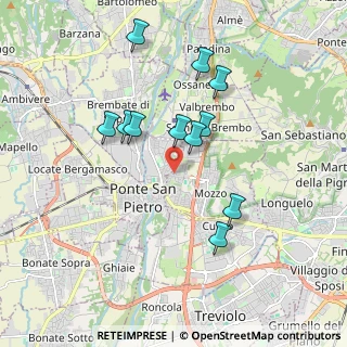 Mappa Via Pascoletto, 24030 Mozzo BG, Italia (1.67182)