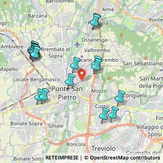 Mappa Via Pascoletto, 24030 Mozzo BG, Italia (2.3445)