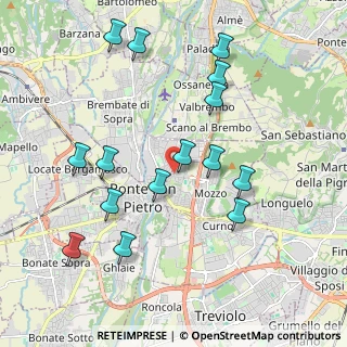 Mappa Via Pascoletto, 24030 Mozzo BG, Italia (2.06067)