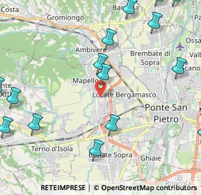 Mappa Via Europa, 24030 Mapello BG, Italia (3.2325)