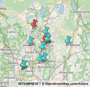 Mappa Via achille grandi, 20842 Besana In Brianza MB, Italia (5.83)