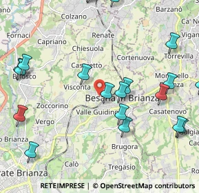 Mappa Via Antonio Pagani, 20842 Besana In Brianza MB, Italia (2.6165)