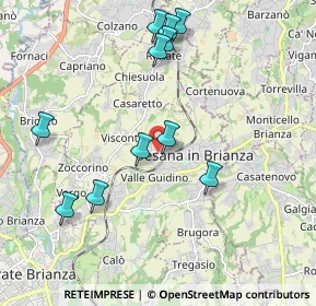 Mappa Via Antonio Pagani, 20842 Besana In Brianza MB, Italia (2.06273)