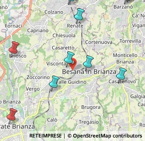 Mappa Via Antonio Pagani, 20842 Besana In Brianza MB, Italia (2.89909)