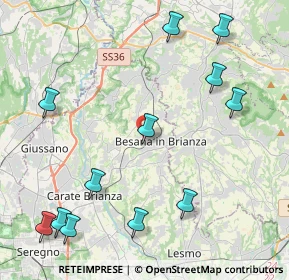 Mappa Via achille grandi, 20842 Besana In Brianza MB, Italia (5.245)