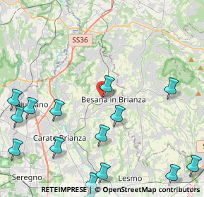 Mappa Via achille grandi, 20842 Besana In Brianza MB, Italia (6.41278)