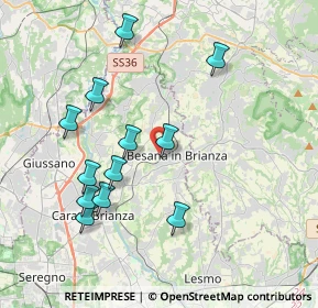 Mappa Via achille grandi, 20842 Besana In Brianza MB, Italia (3.8575)