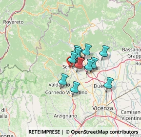 Mappa Via Fornaci, 36015 Schio VI, Italia (7.31846)