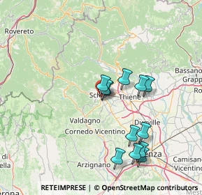 Mappa Via Fornaci, 36015 Schio VI, Italia (13.5675)