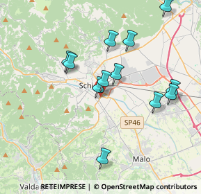 Mappa Via Fornaci, 36015 Schio VI, Italia (3.66833)