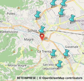 Mappa Via Fornaci, 36015 Schio VI, Italia (3.0225)