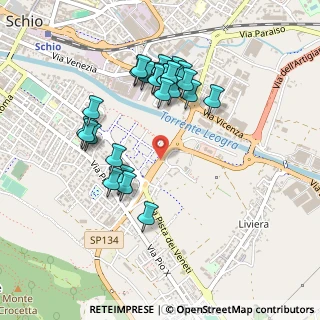 Mappa Via Fornaci, 36015 Schio VI, Italia (0.43333)