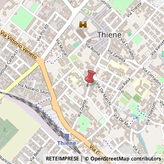 Mappa Via Dante, 38, 36016 Thiene, Vicenza (Veneto)