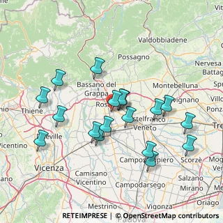 Mappa Via Cav. Italico Girardi, 36028 Rossano Veneto VI, Italia (14.38667)