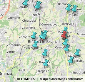 Mappa Via Carlo Ferraio, 20842 Besana in Brianza MB, Italia (2.07579)