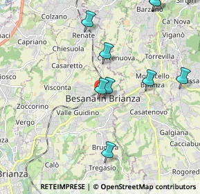Mappa Via Carlo Ferraio, 20842 Besana in Brianza MB, Italia (2.55818)