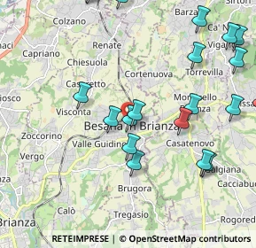 Mappa Via Carlo Ferraio, 20842 Besana in Brianza MB, Italia (2.4645)