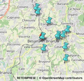 Mappa Via Carlo Ferraio, 20842 Besana in Brianza MB, Italia (1.64917)