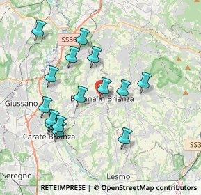 Mappa Via Carlo Ferraio, 20842 Besana in Brianza MB, Italia (3.708)