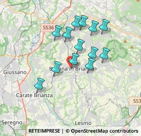 Mappa Via Carlo Ferraio, 20842 Besana in Brianza MB, Italia (3.06692)