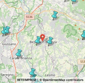 Mappa Via Carlo Ferraio, 20842 Besana in Brianza MB, Italia (7.04158)