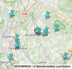Mappa Via Carlo Ferraio, 20842 Besana in Brianza MB, Italia (4.21833)