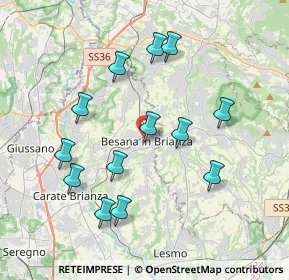 Mappa Via Carlo Ferraio, 20842 Besana in Brianza MB, Italia (3.75308)