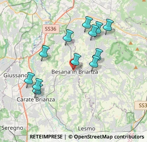 Mappa Via Carlo Ferraio, 20842 Besana in Brianza MB, Italia (3.56083)