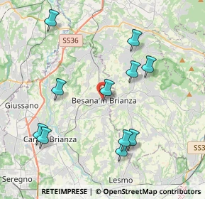 Mappa Via Carlo Ferraio, 20842 Besana in Brianza MB, Italia (4.18182)