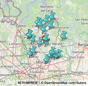 Mappa Via Beato Angelico, 20842 Besana In Brianza MB, Italia (10.6945)