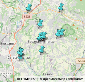 Mappa Via Beato Angelico, 20842 Besana In Brianza MB, Italia (3.29429)