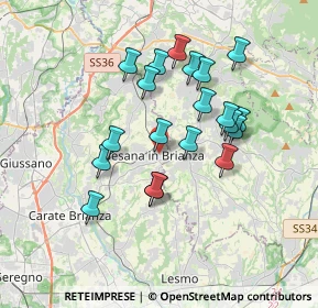 Mappa Via Beato Angelico, 20842 Besana In Brianza MB, Italia (3.1525)