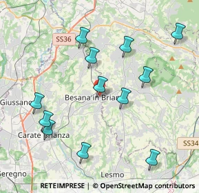 Mappa Via Beato Angelico, 20842 Besana In Brianza MB, Italia (4.2225)