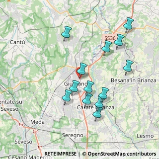 Mappa Via Amerigo Vespucci, 20833 Giussano MB, Italia (3.67077)